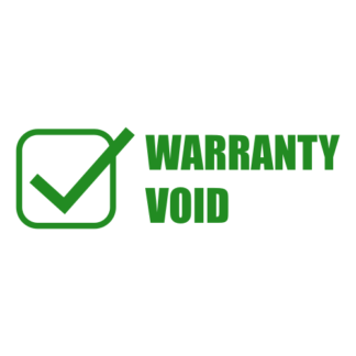 Warranty Void Decal (Green)